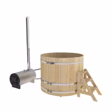 Фурако BentWood из кедра стандарт с наружной печкой 1500х1200 мм