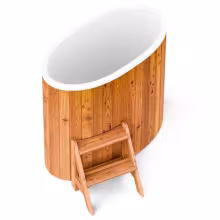 Овальная купель POLARSPA STANDART 68 термобереза светлая