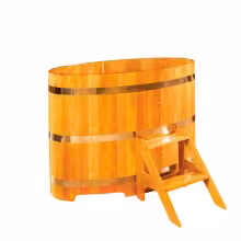 Купель Maestro Woods Овальная, лиственница натуральная 0,95x1,60 H=1,20м