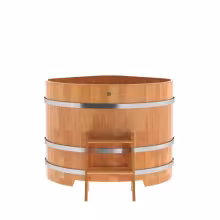 Купель овальная BentWood из сращенных ламелей лиственницы овальная, натуральная 760х1160х1000 мм