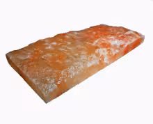Соляная плитка из Гималайской соли 200x100x25мм с необработанной стороной