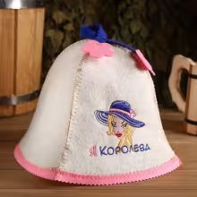 Шапка "Я Королева" для бани