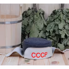Ушанка "СССР" для бани